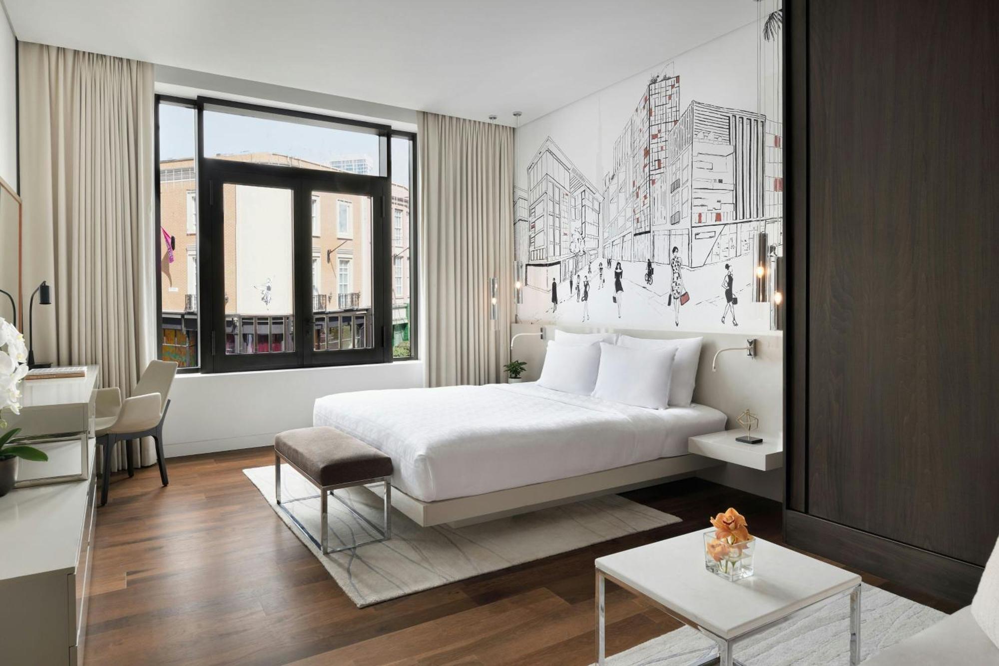 La Ville Hotel & Suites City Walk Dubai, Autograph Collection Exterior foto A guest room at the Hotel Commonwealth